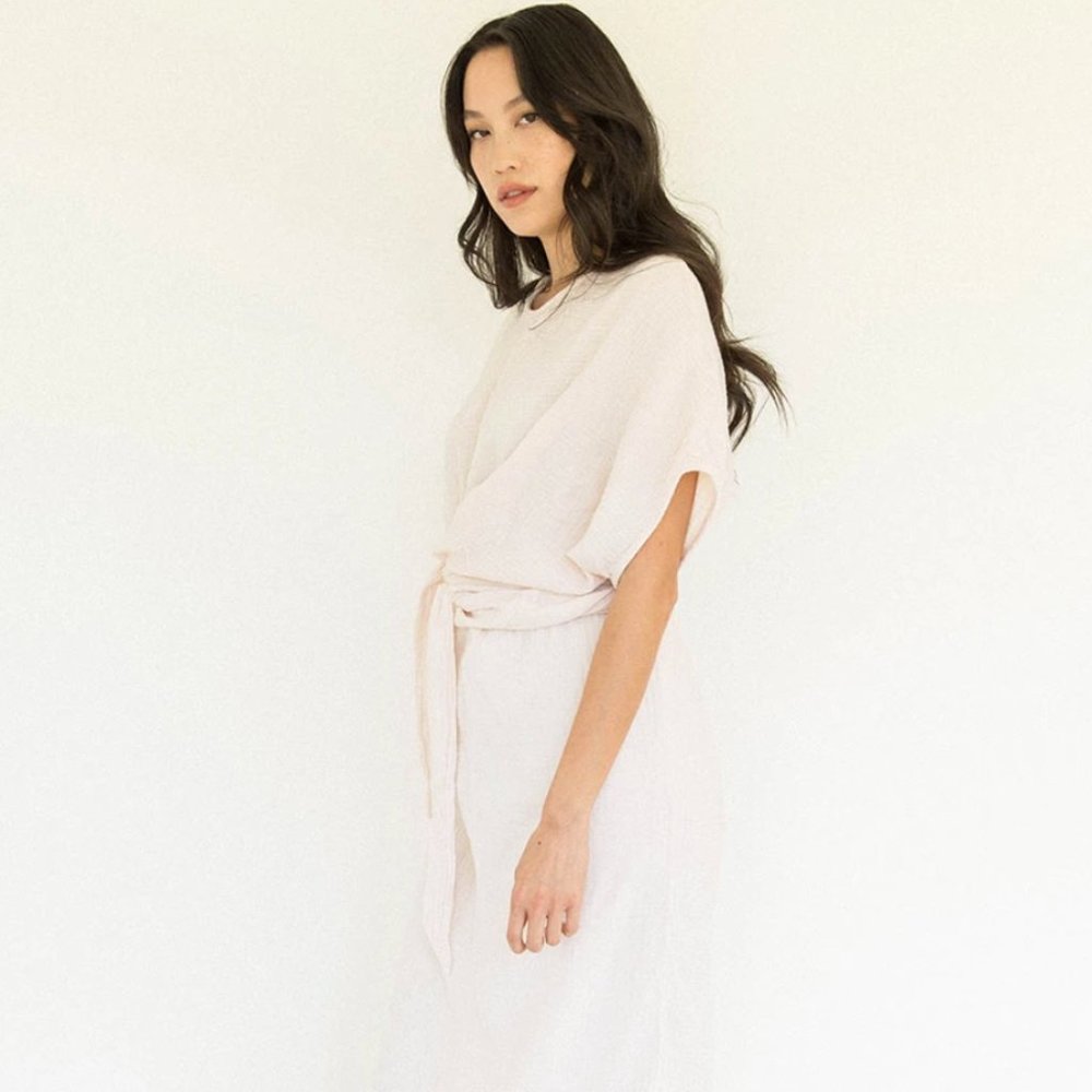 Suunday The Dolman Dress in Eggnog XS